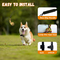 GRETMIX Flirt Pole for Dogs, Interactive Dog Toys Extendable Teaser Wand with Lure Chewing Toy, Chase and Tug of War for Small Medium Large Dogs Training Playing Exercise