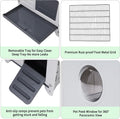 Rabbit Hutch Outdoor Indoor Plastic Bunny Cage Enclosure Guinea Pig Cage