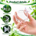 2 Pack Acrylic Shrimp Feeding Dish 60mm Tank Feeder with Suction Cup