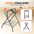 VEVOR Folding Saddle Rack, Freestanding Horse Saddle Stand, Portable Horse Blanket Holder, Heavy Duty Steel Saddle Rack 