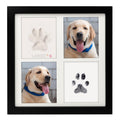 MYPAWLETS Ink & Clay Paw Print Kit for Dog Cat,Clean-Touch Ink Pad & Soft Clay,Pet Paw Print Impression Kit Large Area,Keepsake Frame for 1-2 Pets,Cat/Dog Gifts