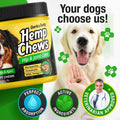 Glucosamine Chondroitin for Dogs - Hip Joint Supplement, Hemp Calming Chews
