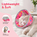 Supet Cat Cone to Stop Licking After Surgery Cat Recovery Collar Adjustable
