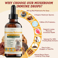 Dog Cancer Supplements - Pet Critical Guard - Natural Dog Lumps & Bumps Treatment- Cellular, Immune Health Support - Organic 8 Mushroom Supplement Blend, Antioxidants with Turkey Tail Mushroom