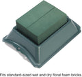 FloraCraft Plastic Floral Casket Saddle 3.5 Inch x 11.25 Inch x 14 Inch Green