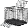 MidWest Homes for Pets Small Wabbitat Rabbit Cage, Grid Mesh Floor, Removable Tray, Top & Front Door Access, Rust Resist