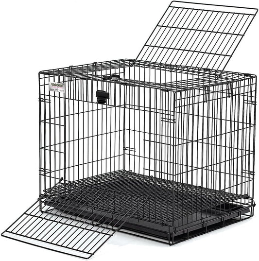 MidWest Homes for Pets Small Wabbitat Rabbit Cage, Grid Mesh Floor, Removable Tray, Top & Front Door Access, Rust Resist