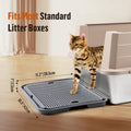 Cat Litter Box Step, Large Cat Litter Ramp with Filter Function, Dark Grey