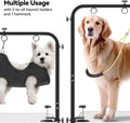 Josmimic Adjustable Dog Grooming Arm for Table: 42'' Height, 27''–39'' Width, Clamp Fits Up to 2.76'', with Hammock & 2 Nooses – Portable Pet Grooming Station for Nail Trimming, Cats & Dogs at Home