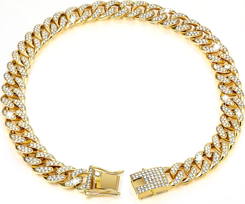 Tallew Dog Chain Cuban Dog Collar Pet Chain Necklace