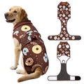 KAROKU Dog Surgery Suit, Breathable Surgical Recovery Suit for Female Spay Male Neuter, Anti-Licking Surgical Recovery Suit for Abdominal Wounds Skin Disease, Brown, Medium