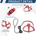 Bird Harness and Leash Adjustable Parrot Leash 47.2" S