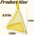 Small Bird Carrier, Triangular Pyramid Mesh Travel Bag with Zipper Closure