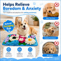 Tesitehi Snuffle Mat for Dogs Sniffing Feeding Mat for Small and Medium Breed Dogs and Cats Non-Slip/Portable/Durable Interactive Puzzle Pet Puppies Toys Encourages Natural Foraging Skills