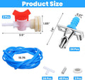 24 Pack Automatic Rabbit Waterer System Kit with 24 Drinking Nipples, 20ft Hose, Valves & Filters for Small Animal Cages