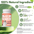 Netrca Mange Treatment Cats, Hair Regrowth, Skin Repair, Treats Scratching, Itch & Scabs, Ear Cleaning, Scabby Cat Treatment, Safe for Feral & Stray Cats, 200 Pills
