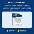 PetSafe Drinkwell Replacement Foam Filters, 2 Pack, Ceramic/Steel Fountains
