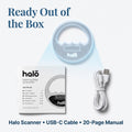 Pet Technology Store Halo Microchip Scanner Black,135mm Durchmesser X 33mm