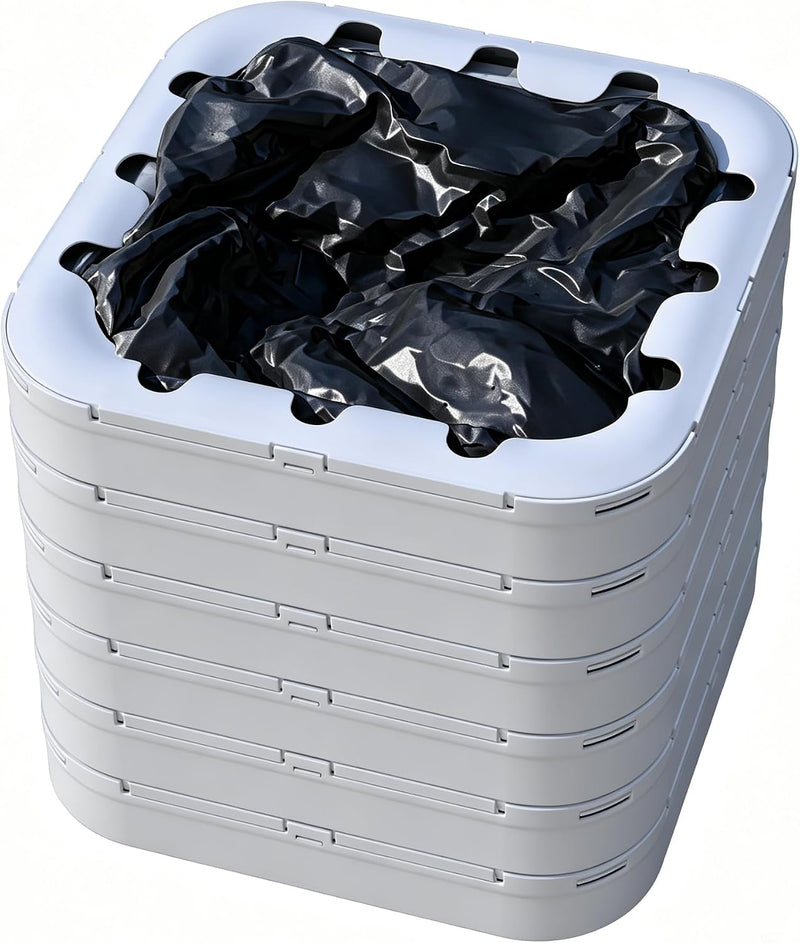 Official Refill Rings for Self Sealing and Self-Changing Automatic Trash Can, Durable Replacement Garbage Bag Rings for 
