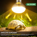 MIXJOY 100W Reptile Heat Lamp Bulb Full Spectrum UVA UVB Sun Light for Reptile and Amphibian Use