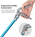 G2 47.2-inch Professional All-Aluminum Alloy Snake Tong Reptile Grabber Rattle Snake Catcher Wide Jaw Handling Tool with