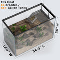 Large Hanging Turtle Basking Platform with Ramp, Food Tray, Upgraded