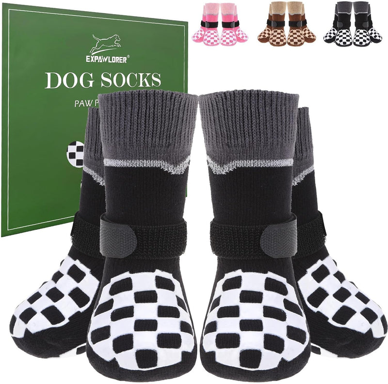 EXPAWLORER Dog Socks to Prevent Licking Paws with Grippers for Hot Pavement