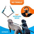 SparklyPets Hands Free Dual Dog Leash, Medium & Large