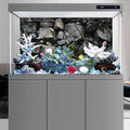 48x24 in Stone Aquarium Backdrop Grey Rock Fish Tank Background