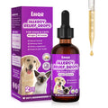 Liquid Dog Allergy Drops for Itchy Skin & Paws, Seasonal Allergies, Allergy Relief Drops for Cats Immune, Digestive Support 60mL Natural Cats & Dog Yeast Infection Relief for All Breeds