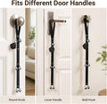 Bifeaw Adjustable Leather Dog Door Bell for Housebreaking (Black)