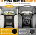 Dog Car Barrier, Dog Car Net Barrier, Heavy Duty Canvas Seat Divider with Belt Set, Double-Sided Organizer, Adjustable Pet Safety Kit, Precision Fit for SUV & Cars