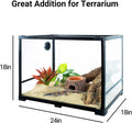 3 in 1 Reptile Hide Cave with Detachable Base & Humidity Dish, Essential Tank Terrarium Decor Humid Hideout Accessories 