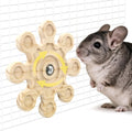 Rotating Chinchilla Chew Toys for Teeth, Kiln-Dried Wood Enrichment