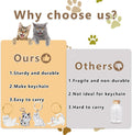 Pet Hair Keychain Cat Fur Keepsake Holder Cat Keychain Memorial Pendant Keyring Gift Pet Hair locket for Pet Lovers(Main