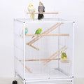 2pcs Birdie Basics Wooden Ladder for Bird Cage Climbing Ladder Toy for Parakeets Parrots Cockatoo (6 Step & 8 Step)