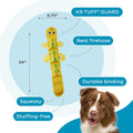 Outward Hound Fire Biterz Lizard Tough Chew Dog Toy, Plush & Squeaky, 24"