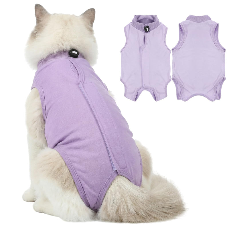 HaiFafafaing Cat Recovery Suit - Soft and Breathable Cat Onesie for Neuter Surgical, Abdominal Wounds or Skin Diseases, Cats Surgery Suit Cone of Shame Alternative Anti Licking