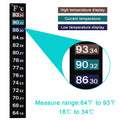 BBTO 20 Pcs Aquarium Thermometer Sticker Temperature Strip for Fish Tank