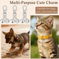 Mini Pet Collar Bells Set of 6-Piece, Silver Clip-On Charms for Dog and Cat Training