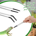 Lasnten 2 Pcs Reptile Feeding Tongs, 10 Inch &10.5 Inch, Long