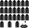 16 pcs Dog Shock Collar Rubber Tips Anti Bark Collars Caps Training Collar Replacement Silicone Covers Column Conductive
