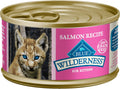 Blue Buffalo Wilderness Kitten Food, High-Protein & Grain-Free Wet Cat Food Paté Variety Pack, Chicken & Salmon Recipes, 3-oz Cans (6 Count, 3 of Each)