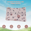 IEUUMLER Washable Pee Pads for Dogs, 2 Pack Non-Slip & Waterproof Pack Whelping Pad, Reusable Washable Puppy Potty Training Pad with Fast Absorbent for Playpen EU007 (Pink Daisy, 24"X18"-2pcs)