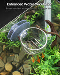 Pawfly 2 Pcs Aquarium Plant Holder, Fish Tank Plant Pot for Aquascape Decoration, Red Worm Fish Feeder, Aquarium Planter