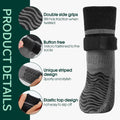 Kuoser Anti Slip Dog Socks with Double-Sided Grippers for Hardwood Floors