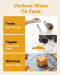 PAWUP Freeze Dried Pumpkin Treats for Dogs & Cats – Single Ingredient High Fiber Dog Food Topper for Digestion & Gut Health, Natural Pet Snacks for Sensitive Stomachs, 1.58 oz