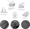 Ameritex Pet Bed Blanket Reversible 100% Waterproof Velvet Super Soft for Sofa and Bed (68x82 Inches, Light Grey+Grey)