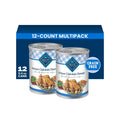 Blue Buffalo Family Favorite Recipes Sunday Chicken Dinner in Gravy Natural Wet Dog Food for Adult Dogs, Grain-Free Recipe with Natural Ingredients, Vitamins & Minerals, 12.5-oz. Can (12 Count)