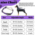 Chain Martingale Dog Collar, No Pull Reflective Training Collar, Purple, M